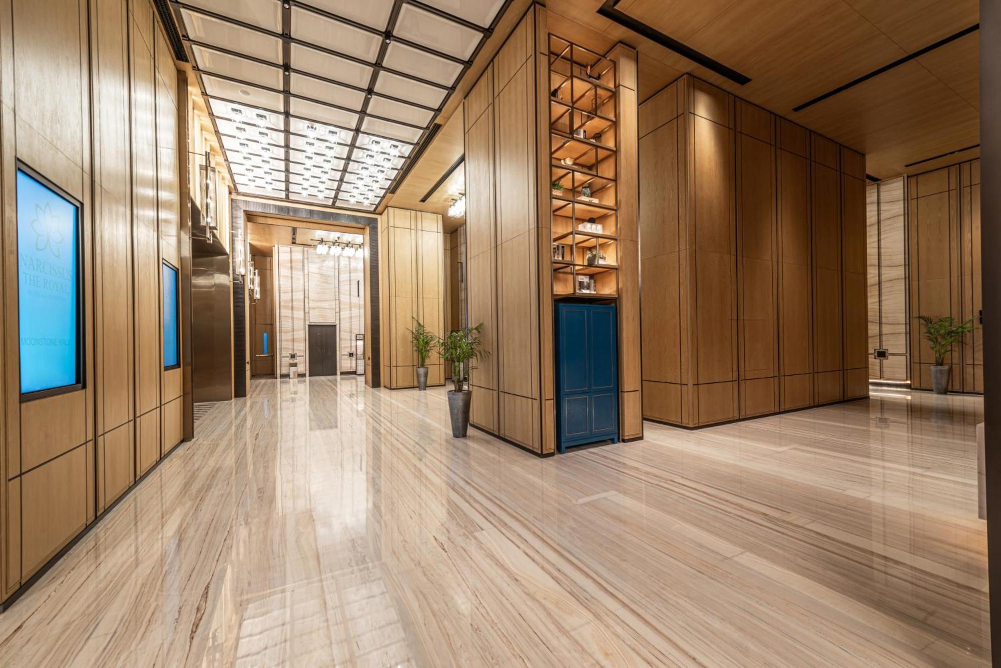 Narcissus The Royal Hotel Riad Exterior foto 3D rendering of a hotel lobby